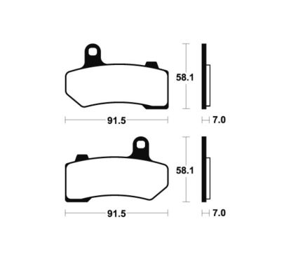 Plaquettes de frein TECNIUM Performance métal fritté - MF330