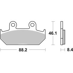 Plaquettes de frein BREMBO route carbone céramique - 07HO2307