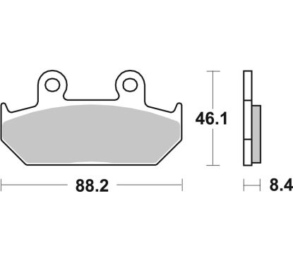 Plaquettes de frein BREMBO route carbone céramique - 07HO2307