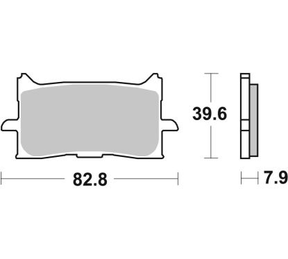 Plaquettes de frein BREMBO route métal fritté - 07HO62LA