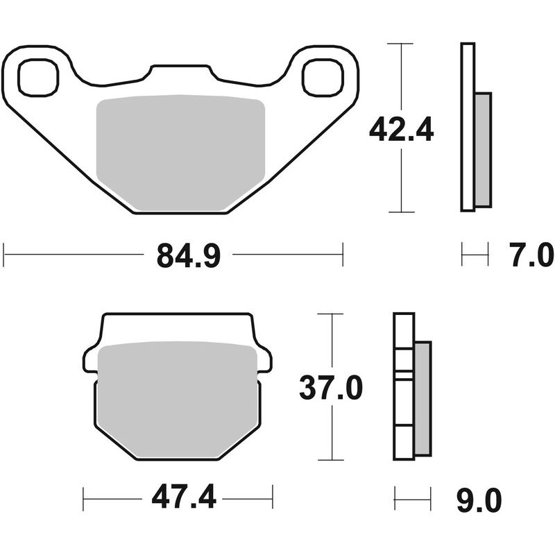 Plaquettes de frein BREMBO Off-Road métal fritté - 07KA07SD Plaquettes de frein BREMBO Off-Road métal fritté - 07KA07SD
