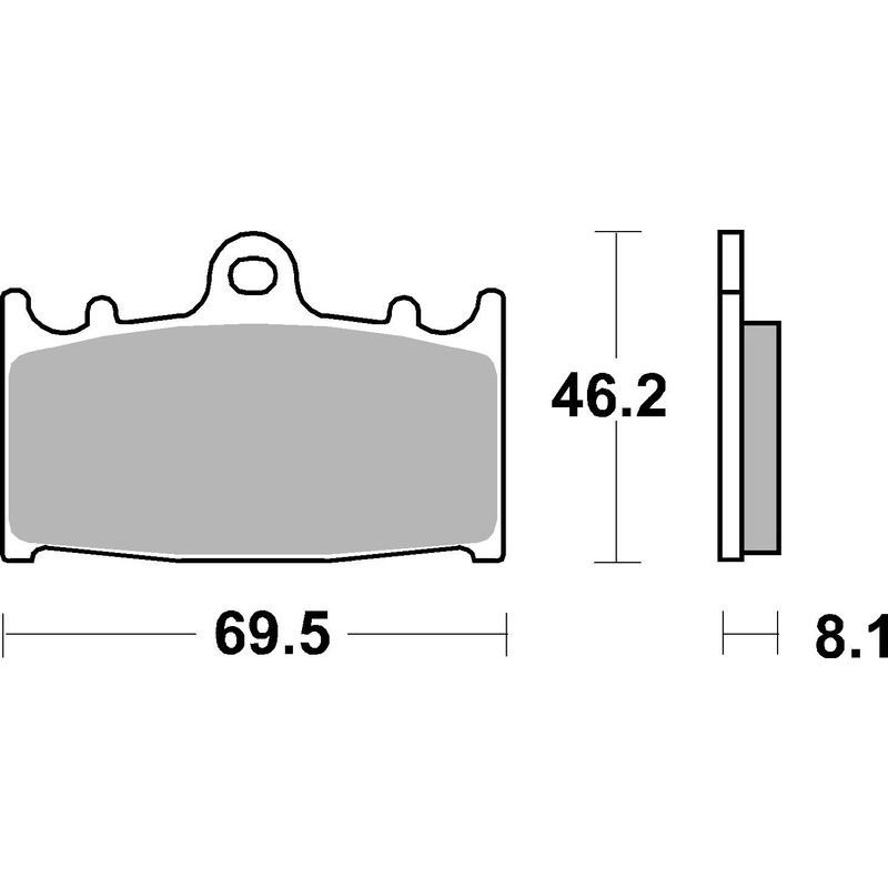 Plaquettes de frein BREMBO route métal fritté - 07KA13SA