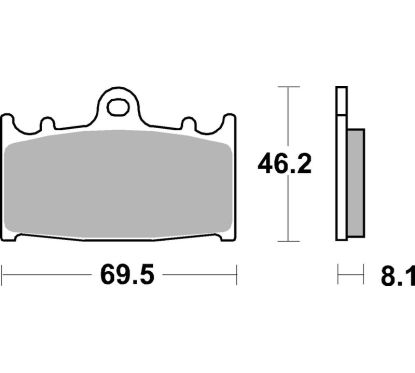 Plaquettes de frein BREMBO route métal fritté - 07KA13SA
