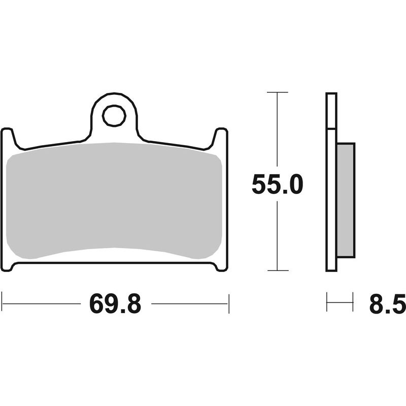 Plaquettes de frein BREMBO route métal fritté - 07SU14SA