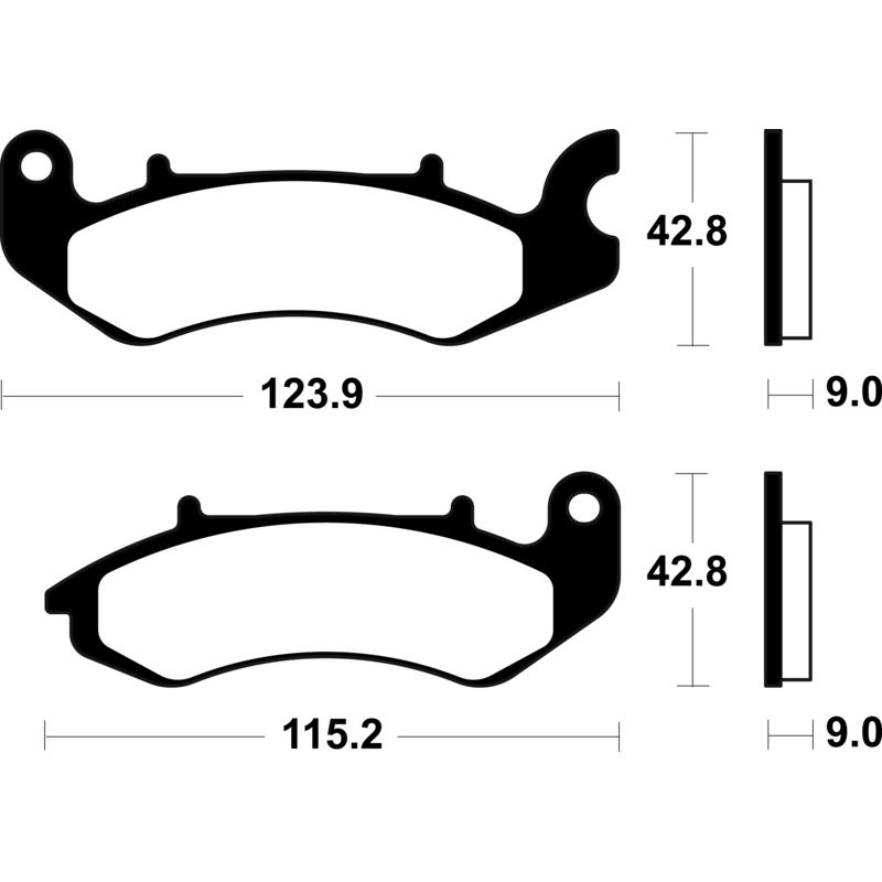 Plaquettes de frein TECNIUM scooter organique - ME468 Plaquettes de frein TECNIUM scooter organique - ME468