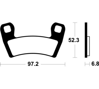 Plaquettes de frein TECNIUM MX/Quad métal fritté - MO4470