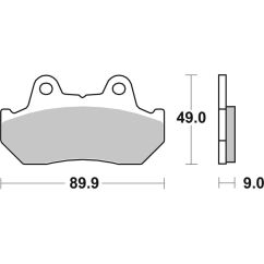 Plaquettes de frein BREMBO route carbone céramique - 07HO1807