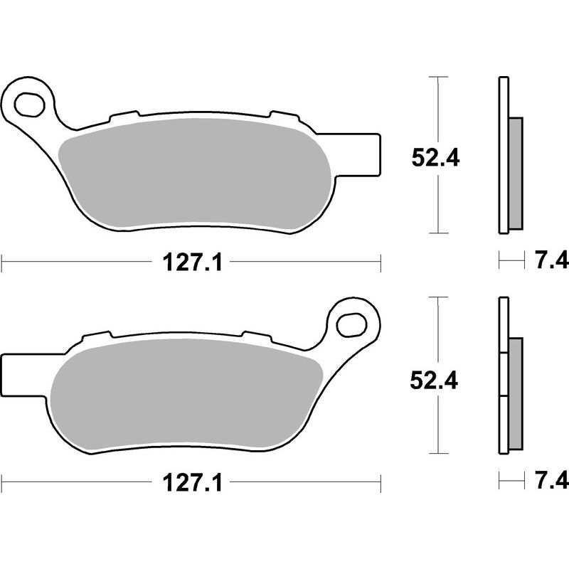 Plaquettes de frein BREMBO route métal fritté - 07HD07SP Plaquettes de frein BREMBO route métal fritté - 07HD07SP