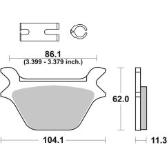 Plaquettes de frein BREMBO route carbone céramique - 07HD1011