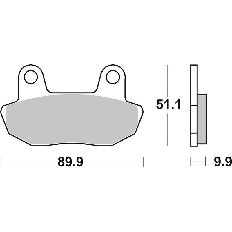 Plaquettes de frein BREMBO route carbone céramique - 07HO1609