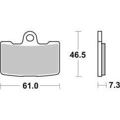 Plaquettes de frein BREMBO route métal fritté - 07HD19SA