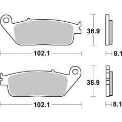 Plaquettes de frein BREMBO route carbone céramique - 07HO3005
