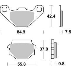 Plaquettes de frein BREMBO Off-Road métal fritté - 07KS04SX