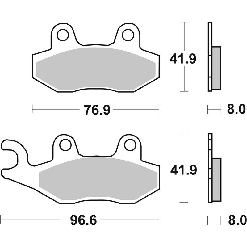 Plaquettes de frein BREMBO Off-Road métal fritté - 07SU12SX