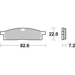 Plaquettes de frein BREMBO Off-Road métal fritté - 07YA16SX