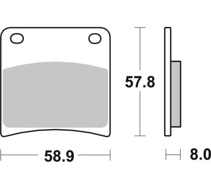 Plaquettes de frein BREMBO route carbone céramique - 07SU1306