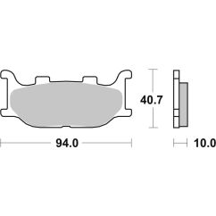 Plaquettes de frein BREMBO route métal fritté - 07YA34LA