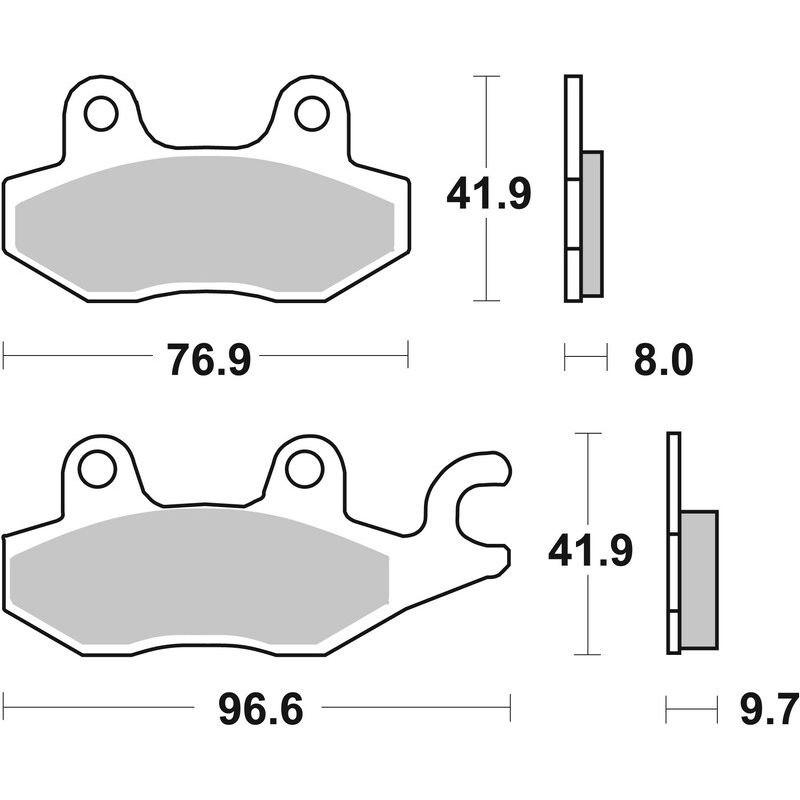 Plaquettes de frein BREMBO route carbone céramique - 07YA2008 Plaquettes de frein BREMBO route carbone céramique - 07YA2008