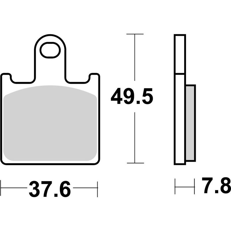 Plaquettes de frein BREMBO route métal fritté - 07KA28SA Plaquettes de frein BREMBO route métal fritté - 07KA28SA