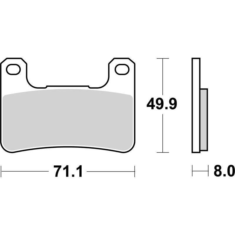 Plaquettes de frein BREMBO route métal fritté - 07SU27LA Plaquettes de frein BREMBO route métal fritté - 07SU27LA