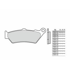 Plaquettes de frein BREMBO métal fritté - 07BB0390