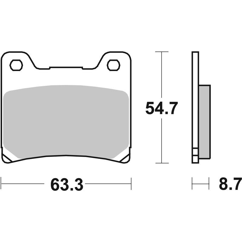 Plaquettes de frein BREMBO route métal fritté - 07YA11SP Plaquettes de frein BREMBO route métal fritté - 07YA11SP
