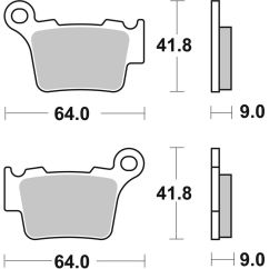 Plaquettes de frein BREMBO Off-Road métal fritté - 07BB27SD