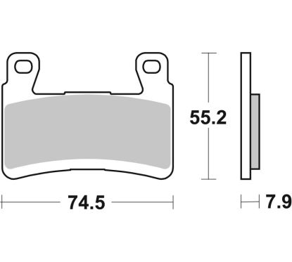 Plaquettes de frein BREMBO route/sport métal fritté - 07KA29SR