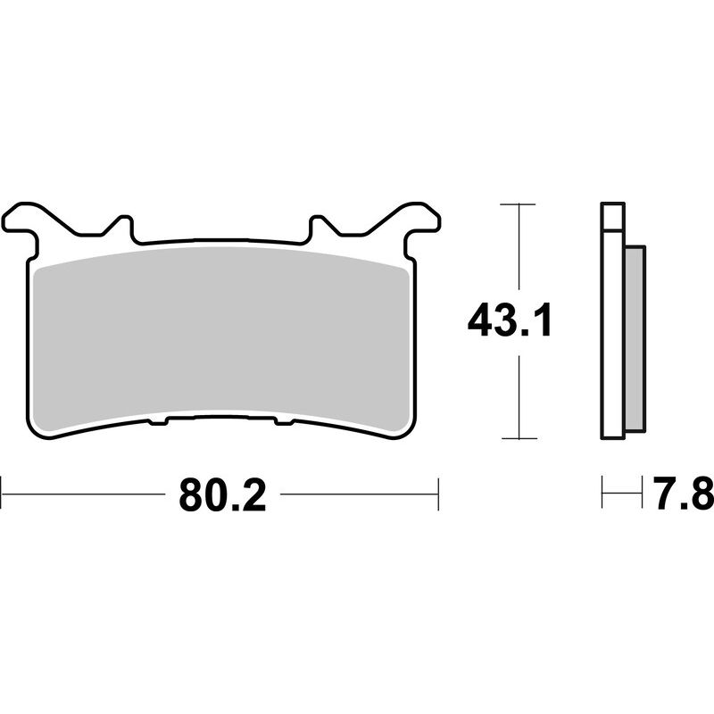 Plaquettes de frein BREMBO carbone céramique - 07GR99RC Plaquettes de frein BREMBO carbone céramique - 07GR99RC