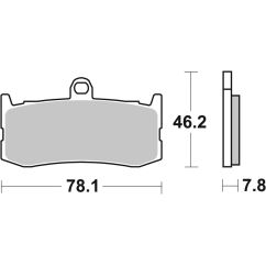 Plaquettes de frein BREMBO route/sport métal fritté - 07GR06SR