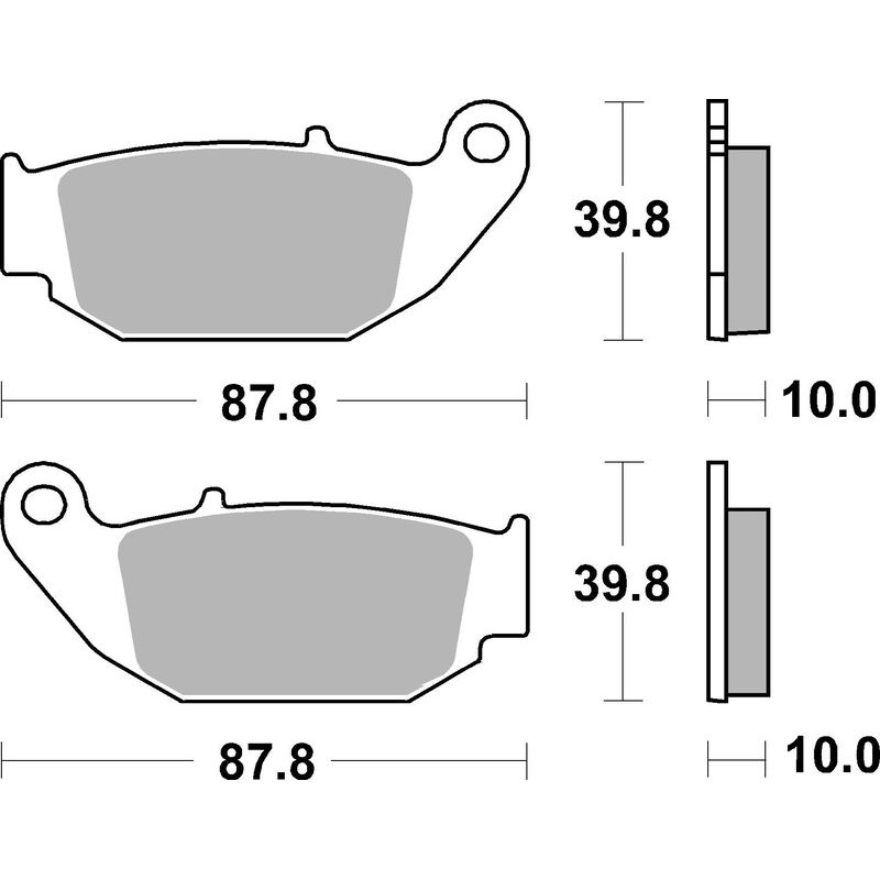 Plaquettes de frein BREMBO Off-Road métal fritté - 07HO61SD