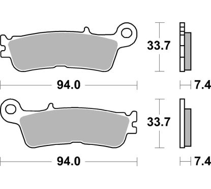 Plaquettes de frein BREMBO Off-Road métal fritté - 07YA55SX