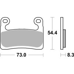 Plaquettes de frein BREMBO route/sport métal fritté - 07GR90SR
