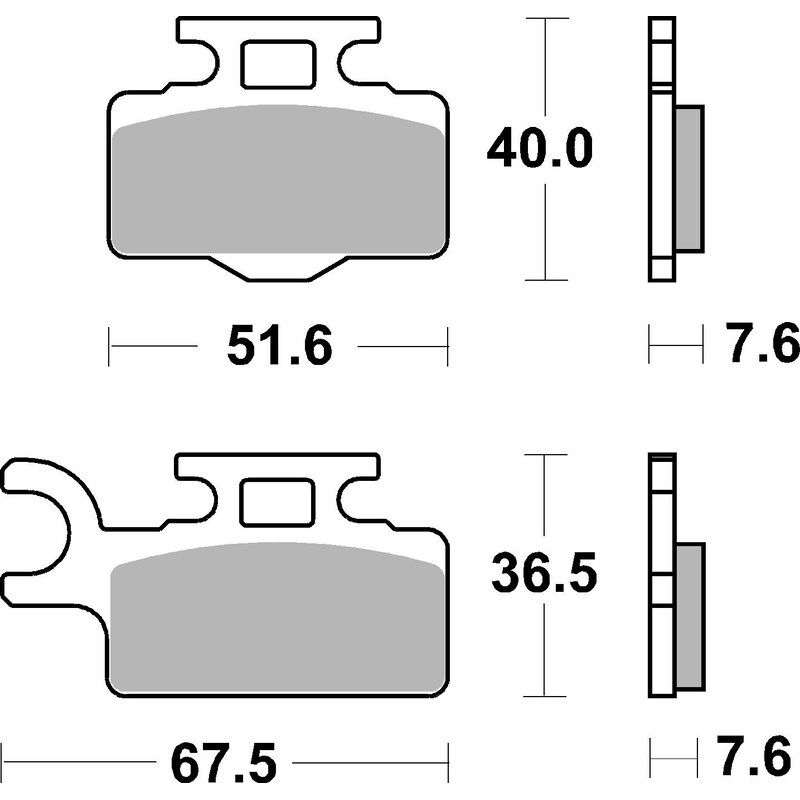 Plaquettes de frein BREMBO Off-Road métal fritté - 07KA27SX Plaquettes de frein BREMBO Off-Road métal fritté - 07KA27SX
