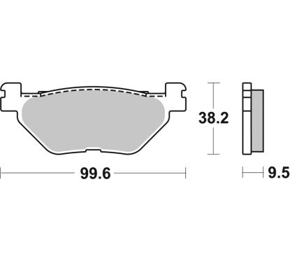 Plaquettes de frein BREMBO route métal fritté - 07YA39SP