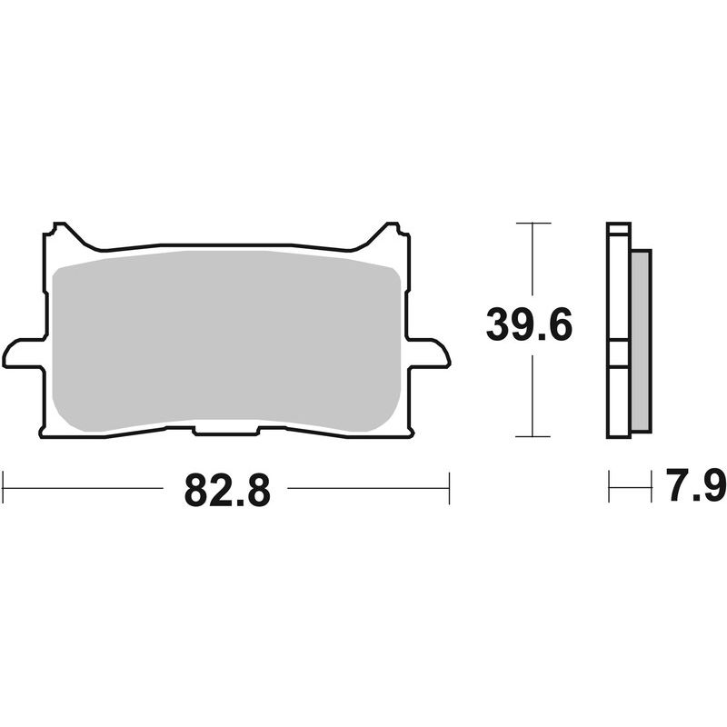 Plaquettes de frein BREMBO route métal fritté - 07HO62SA Plaquettes de frein BREMBO route métal fritté - 07HO62SA