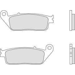 Plaquettes de frein BREMBO route métal fritté - 07HO31SP