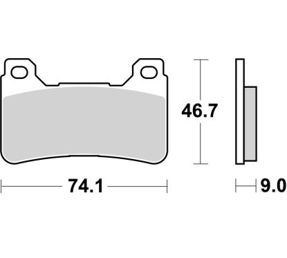 Plaquettes de frein BREMBO carbone céramique - 07HO50RC