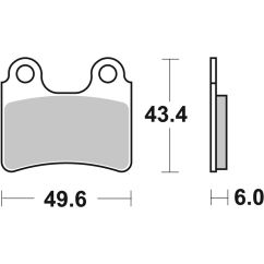 Plaquettes de frein BREMBO route carbone céramique - 07GR5804