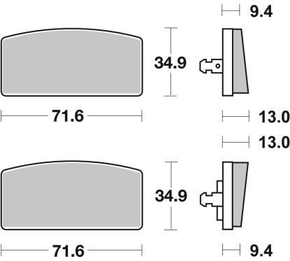 Plaquettes de frein BREMBO route carbone céramique - 07GR5915