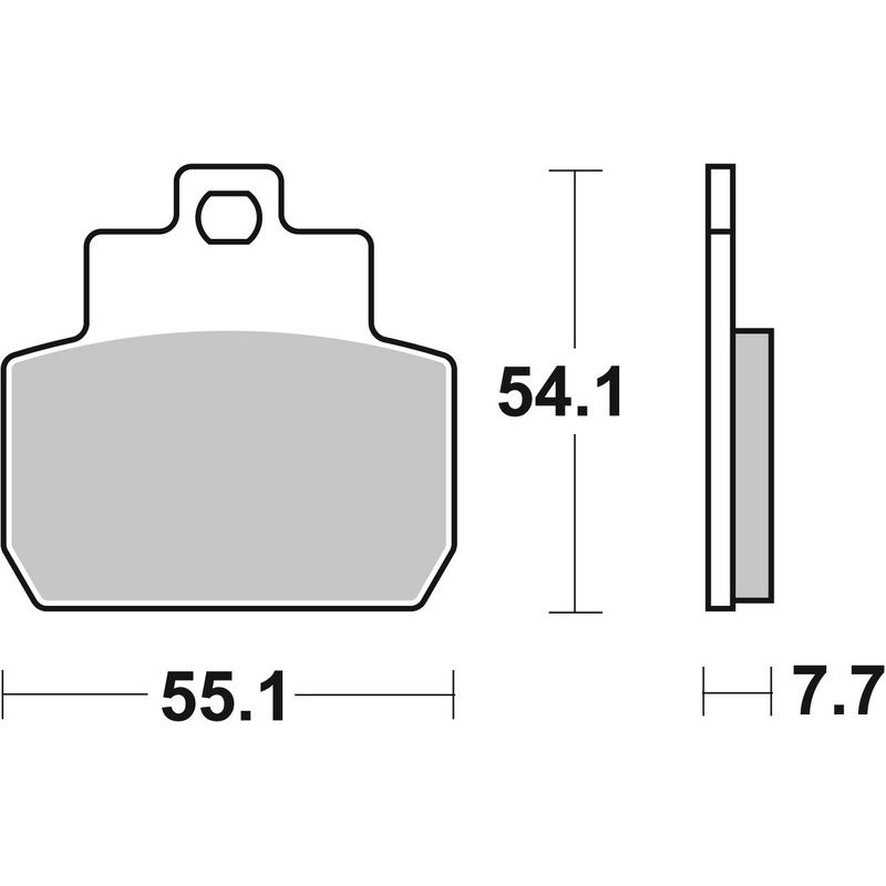 Plaquettes de frein BREMBO Scooter métal fritté - 07061XS Plaquettes de frein BREMBO Scooter métal fritté - 07061XS