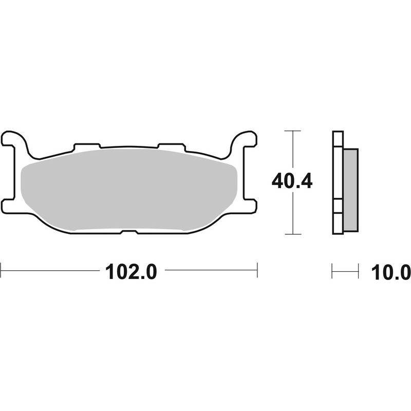 Plaquettes de frein BREMBO route métal fritté - 07YA27SA