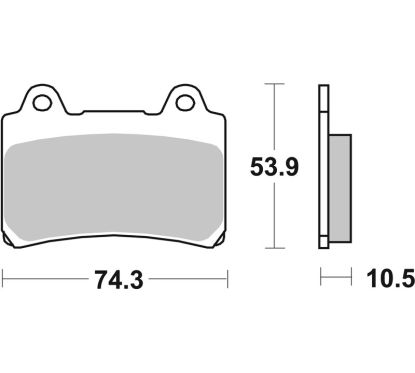 Plaquettes de frein BREMBO route carbone céramique - 07YA1711