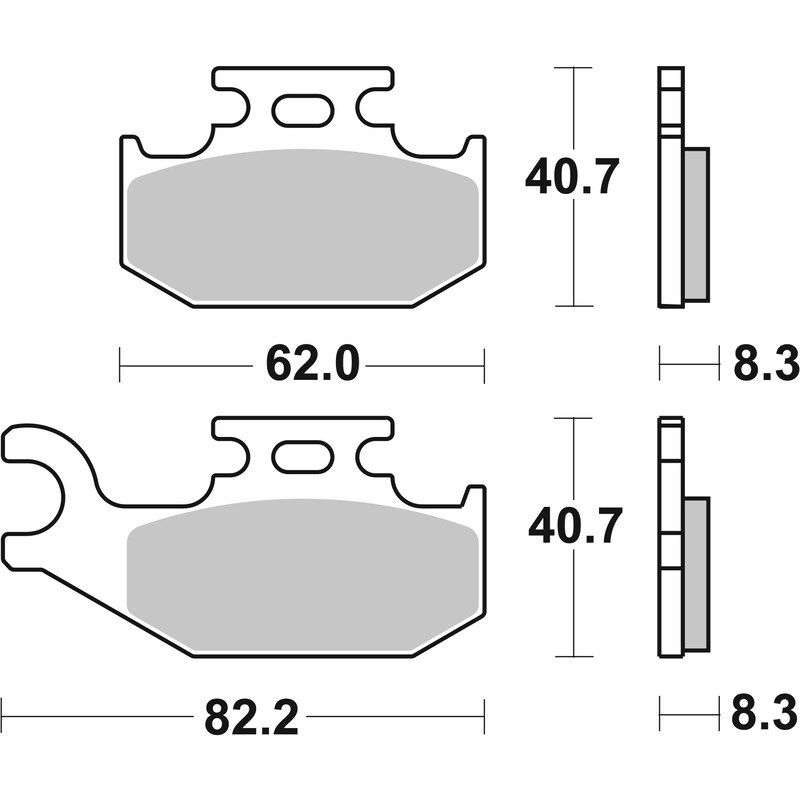 Plaquettes de frein BREMBO Off-Road métal fritté - 07GR74SD