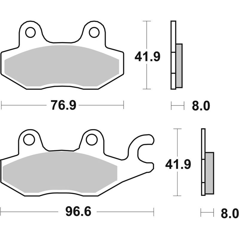 Plaquettes de frein BREMBO Off-Road métal fritté - 07YA22SD