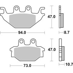 Plaquettes de frein BREMBO route carbone céramique - 07GR5209