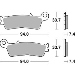 Plaquettes de frein BREMBO métal fritté - 07YA55SD
