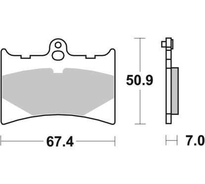 Plaquettes de frein BREMBO route/sport métal fritté - 07GR56SR