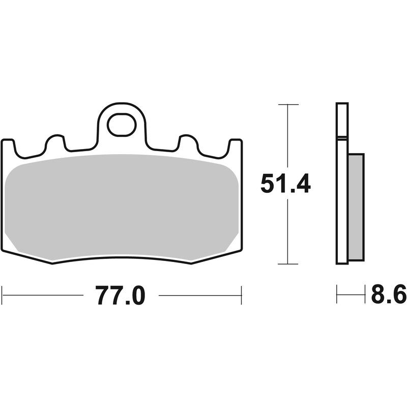 Plaquettes de frein BREMBO route/sport métal fritté - 07BB26SR