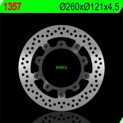 Disque de frein NG BRAKES rond flottant